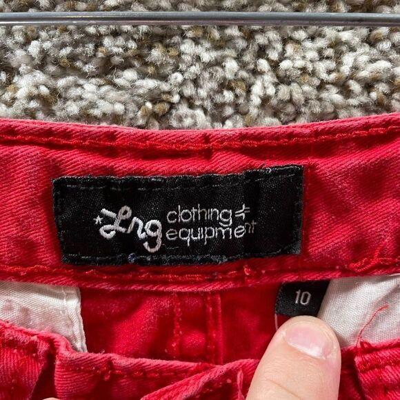 Lifted Research Group Shorts Youth 10 Red LRG Pockets Normcore Streetwear Logo - Picture 8 of 10